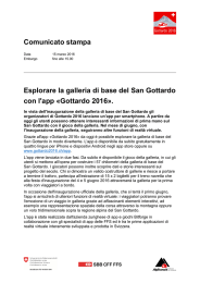 Comunicato stampa Esplorare la galleria di base