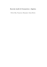 Esercizi risolti di Geometria e Algebra Fulvio Bisi, Francesco