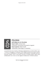 polonia - amnesty :: Rapporto annuale