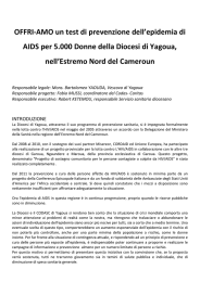 OFFRI-AMO un test di prevenzione dell`epidemia di AIDS per 5.000