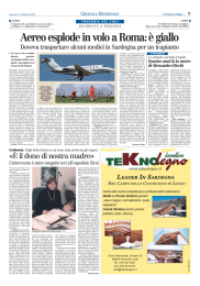 Aereo esplode in volo - Centro Nazionale Trapianti