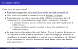 Le aspettative Politica Economica (aa 2013-2014)