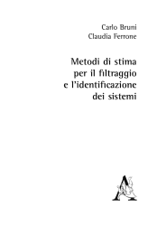 Metodi di stima per il filtraggio e l`identificazione dei sistemi