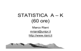 STATISTICA A – K (60 ore)