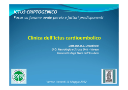 Clinica dell`Ictus cardioembolico