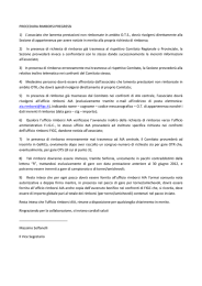 PROCEDURA RIMBORSI PREGRESSI 1) L`associato che lamenta