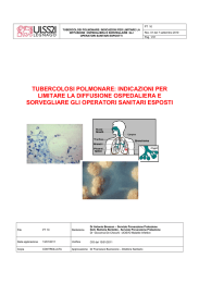 indicazioni per limitare la diffusione ospedaliera e sorvegliare gli