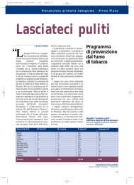 Lasciateci puliti - Società Italiana di Tabaccologia