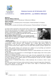 Relazione Incontro del 30 Settembre 2014 NONNI ADOTTIVI… una