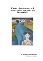 L`abuso e il maltrattamento, il rapporto vittima persecutore nelle