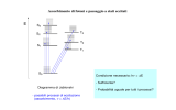 Assorbimento di fotoni e passaggio a stati eccitati