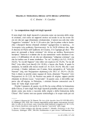 Trama e teologia degli Atti degli Apostoli