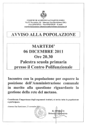 Considerata l`importanza degli argomenti trattati, si invita tutto 121