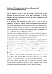 Balconi e Terrazzi: la ripartizione delle spese di manutenzione