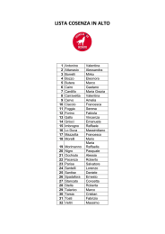 lista cosenza in alto - Corriere della Calabria