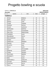 Progetto bowling e scuola