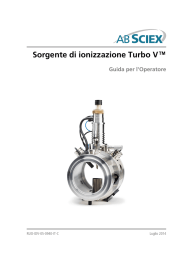 Sorgente di ionizzazione Turbo V™ Guida per l`Operatore