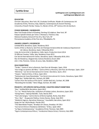 CYNTHIA GROW &ndash; RESUME