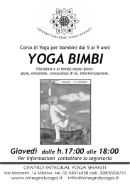 YOGA BIMBI - Integral Yoga Shanti