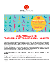 YOGAFESTIVAL BIMBI PROGRAMMA DETTAGLIATO DEGLI