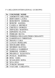 Nr. COGNOME NOME 1 AMOROTTI MELANIE 2