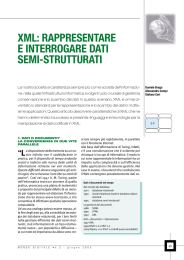 xml: rappresentare e interrogare dati semi