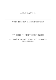 Nota tecnica UK28U - Attività nel campo della recitazione e della regia