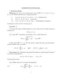 ELEMENTI DI TOPOLOGIA ÚÙÙØ N ÚÙÙØ N