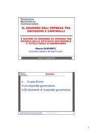 Efficacia decisionale e tutela degli stakeholder