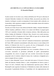 «OCCIDENTE» E LA CAPITALE DELLE AVANGUARDIE di