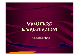 Prof. Mario Comoglio - Valutare e valutazioni