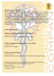 spettacoli BAKIM BAUM