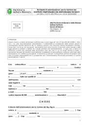 Mod. 06 - Sostituto Temporaneo Responsabile Tecnico