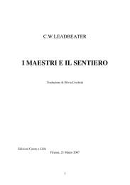 i maestri e il sentiero