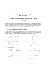 Analisi dei segnali nel dominio del tempo