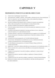 5. proporzioni e percentuali rischi, odds e tassi