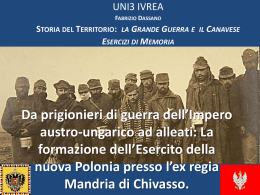 Da prigionieri di guerra dell`Impero Austro-Ungarico ad