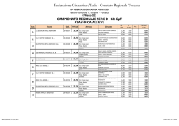 classifica - Federazione Ginnastica d`Italia