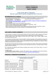 conto corrente happy conto - Banca Credito Cooperativo di Brescia