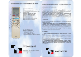 Manuale d`uso telecomando art. 11132199 (1.437