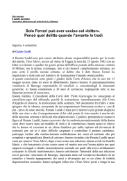 Solo Ferrari può aver ucciso col «bitter» Pensò ul delitto quando l