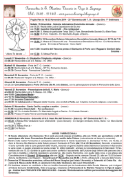 dal 16 al 23 novembre - Parrocchia di Vigo di Legnago: Home page