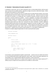 A. Veneziani - Generazione di numeri casuali in C++