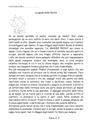 La spada della libertà In un mondo parallelo al nostro vivevano gli