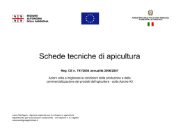 Schede tecniche di apicoltura