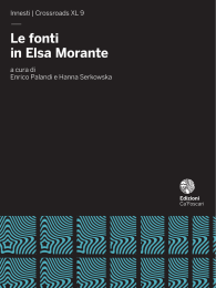 Le fonti in Elsa Morante