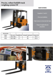 Precise, robust forklift truck weighing system LW