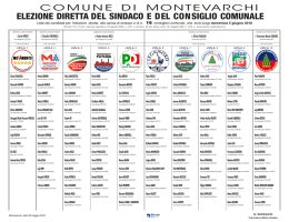 Candidati Montevarchi - Comune di Montevarchi