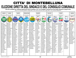 manifesto candidati - Comune di Montebelluna