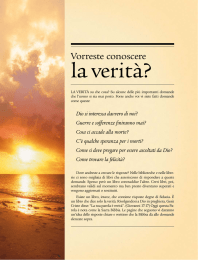 Vorreste conoscere la verità?
